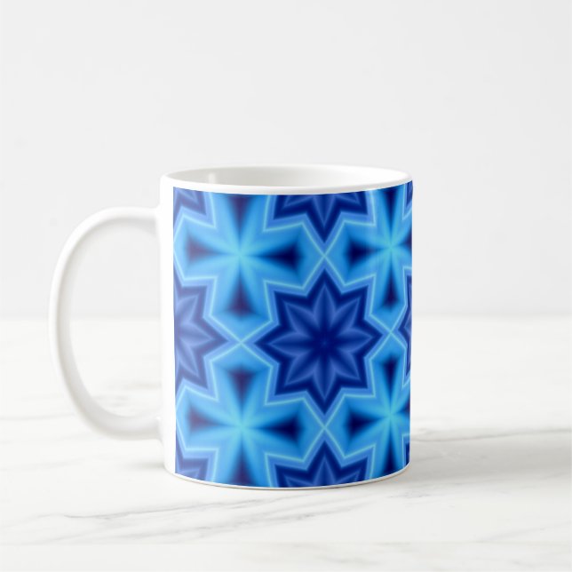 Mug with blue pattern (Left)