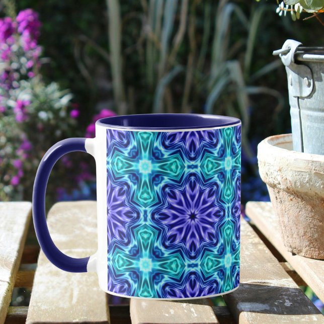 Mug with blue pattern (Creator Uploaded)
