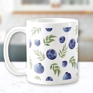 Mug with blueberries
