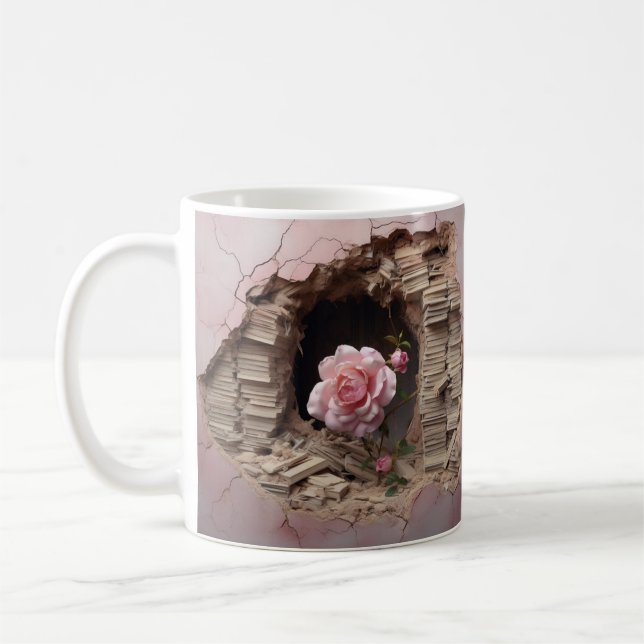 Mug with book design (Left)