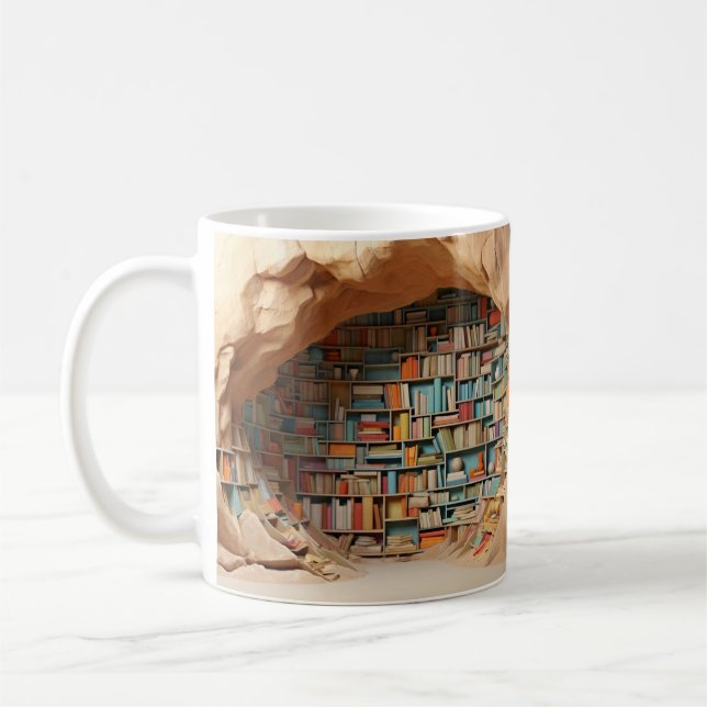 Mug with book design (Left)
