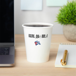 mug with Cuban phrase Paper Cups