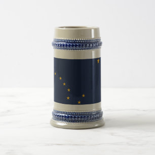 Mug with Flag of Alaska State -USA