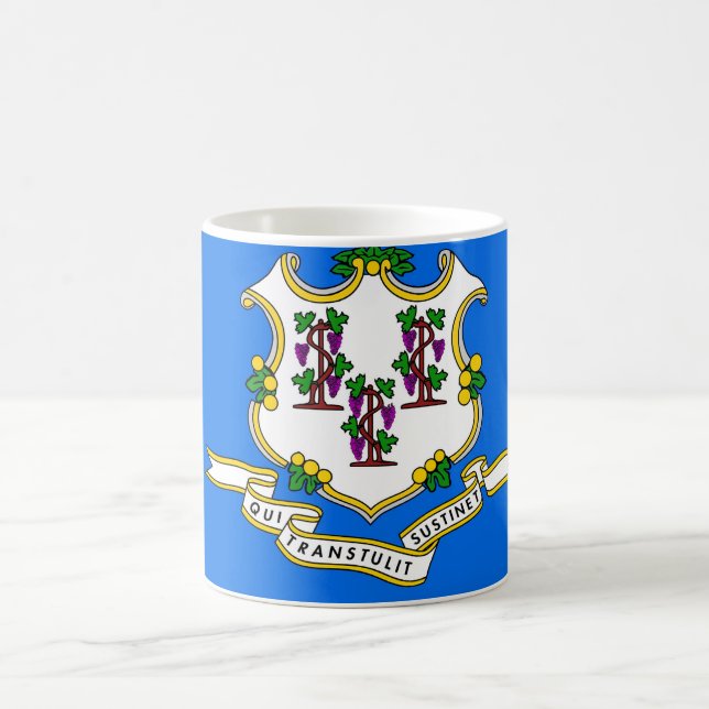 Mug with Flag of  Connecticut State - USA (Center)
