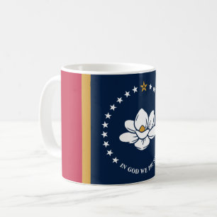 Mug with Flag of Mississippi State, USA