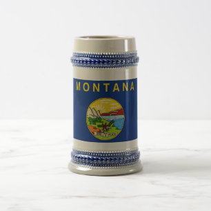 Mug with Flag of Montana State -USA