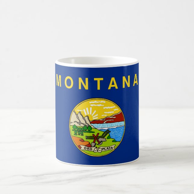 Mug with Flag of Montana State - USA (Center)