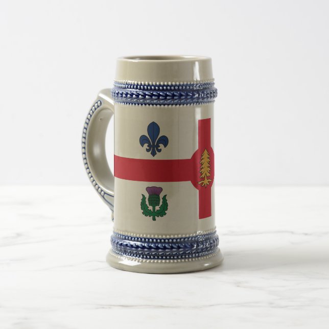 Mug with Flag of Montreal, Canada (Front Left)