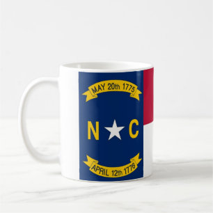 Mug with Flag of  North Carolina State - USA