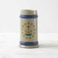 Mug with Flag of Rhode Island State -USA