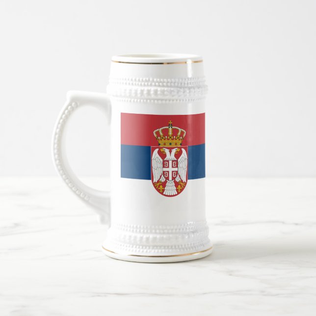 Mug with Flag of Serbia (Left)