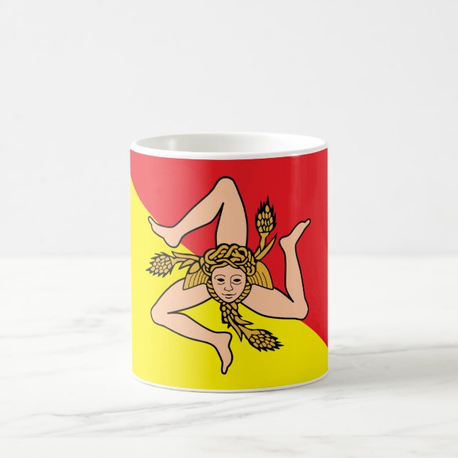 Mug with Flag of Sicily, Italy (Center)