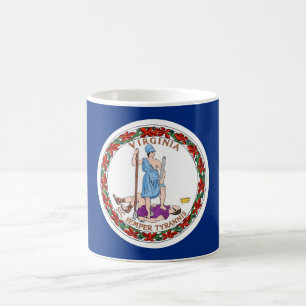 Mug with Flag of Virginia State - USA