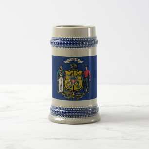 Mug with Flag of Wisconsin State -USA