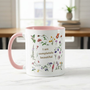 Mug with flowers Christian gifts for women Faith