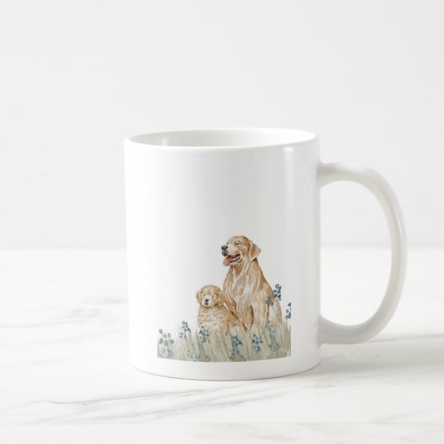 mug with Golden Retriever family  (Right)