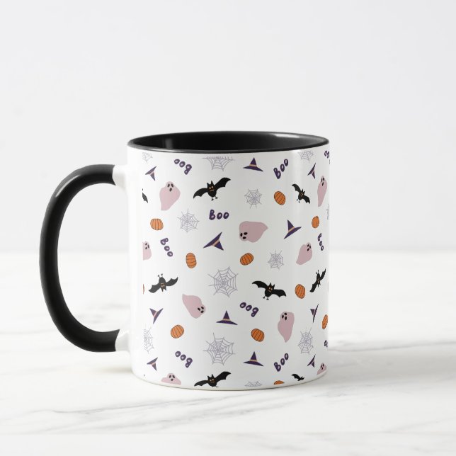 Mug with Halloween themed pattern (Left)