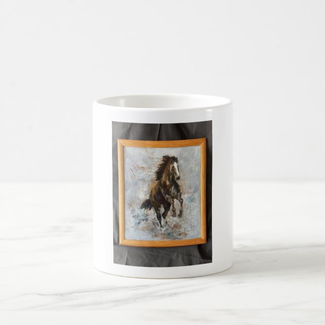 Mug with Horse Equestrian Art (Center)