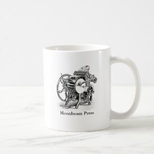 Mug with illustration of C&P printing press