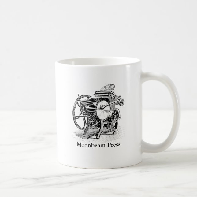 Mug with illustration of C&P printing press (Right)