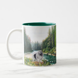 Mug with Kees in forest