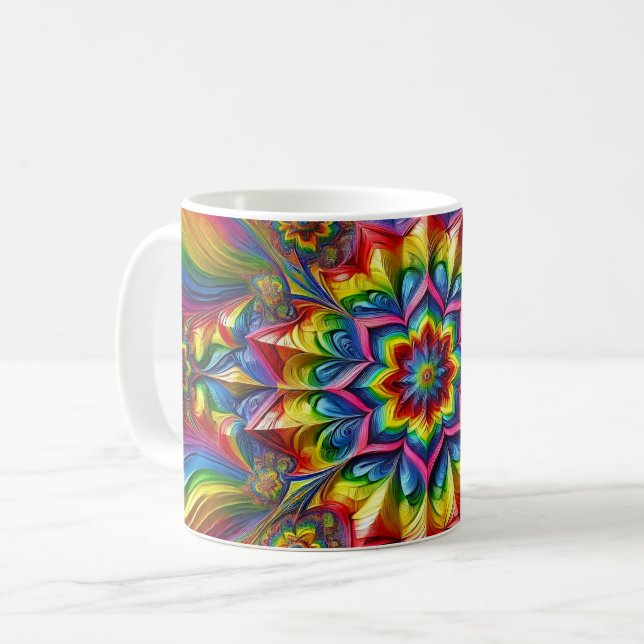 Mug with LGBTQ Colours Design (Front Left)