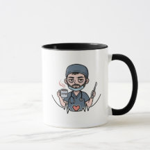 Mug with medical style ( male version )