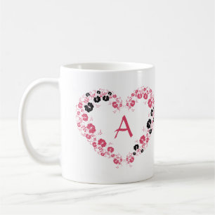 Mug With Monogram And The Heart Symbol