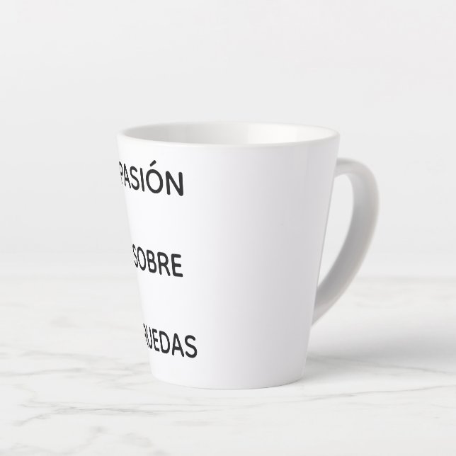 Mug with phrase from the world of motor (Right Angle)