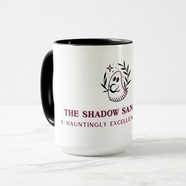 Mug With Pink and Black Full Logo (Front Left)