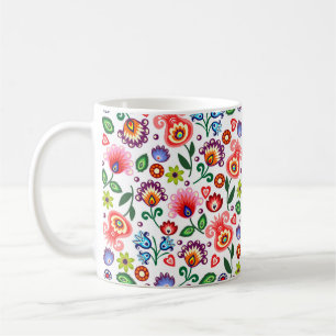 mug with polish pattern folk