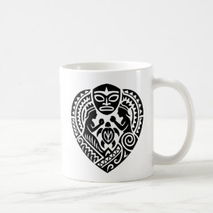 Mug with Polynesian tattoo.