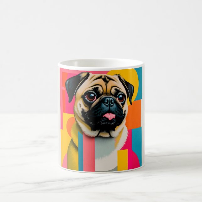 Mug with Pug design (Center)