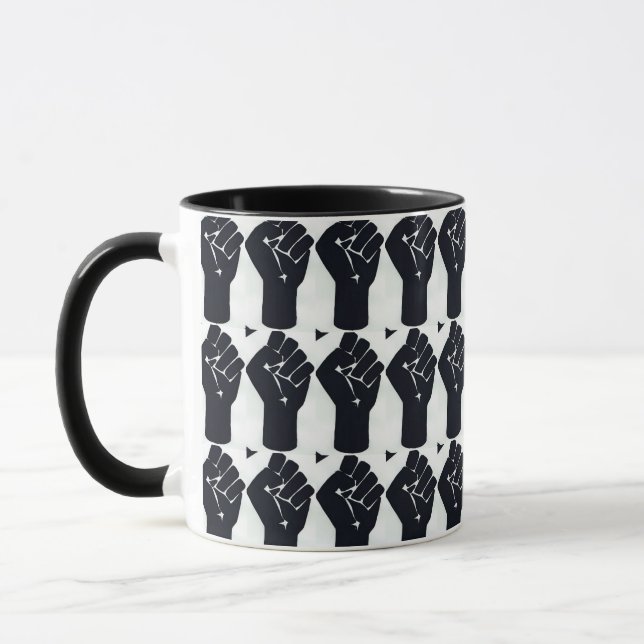 Mug with repeating fist (Left)