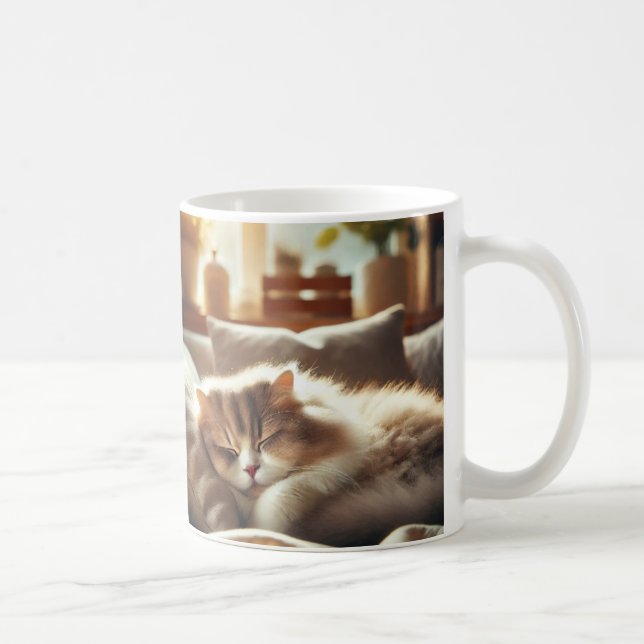 Mug with the Lazy Cat (Right)