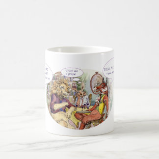 Mug with Three Friends and a bottle of wine