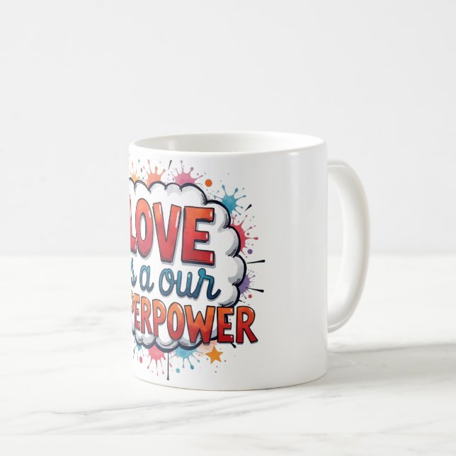 Mug with Valentine's Day design (Front Right)