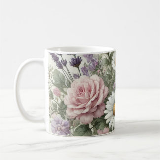 Mug with Watercolor Floral Pattern 6/6