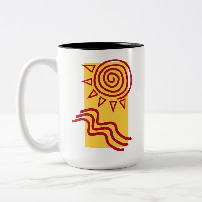 Mug with white exterior (Left)