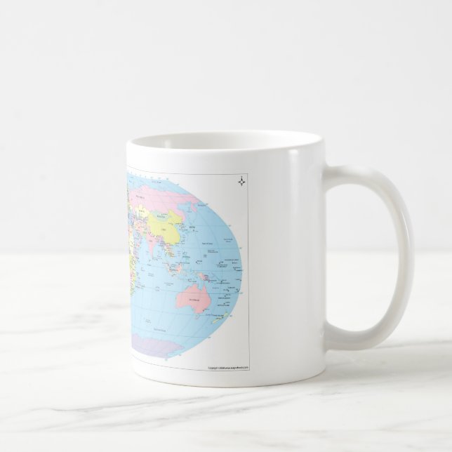 Mug with World map (Right)