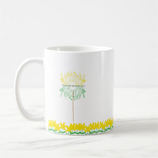Mug with yellow Flowers