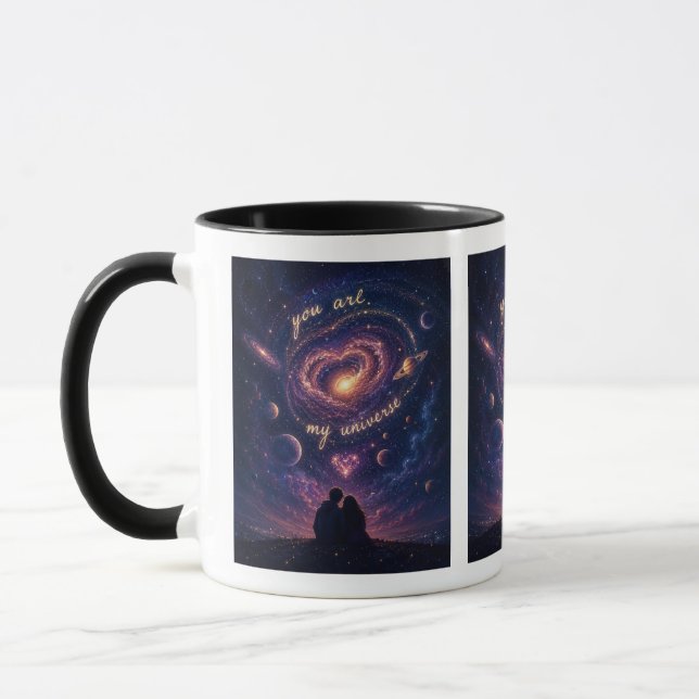 Mug You Are My Universe Universe Ilustration (Left)