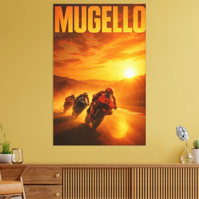 Mugello Circuit MotoGP Italian Grand Prix 2024 Tus Canvas Print (Insitu(LivingRoom))