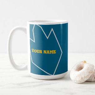 Mugg with your Name and the colour is aqua Coffee Mug
