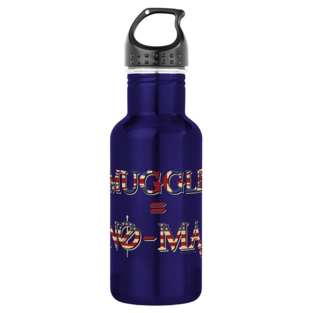 MUGGLE™ = NO-MAJ™ 532 ML WATER BOTTLE (Front)