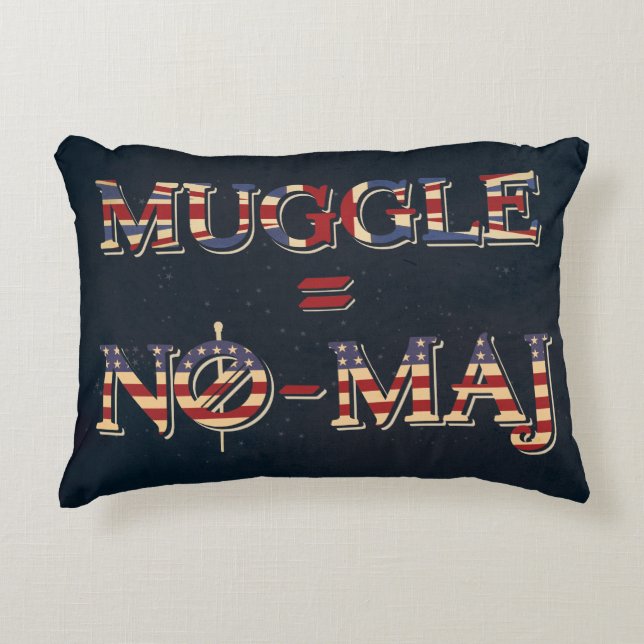 MUGGLE™ = NO-MAJ™ DECORATIVE CUSHION (Front)