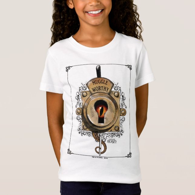 MUGGLE WORTHY™ Lock T-Shirt (Front)