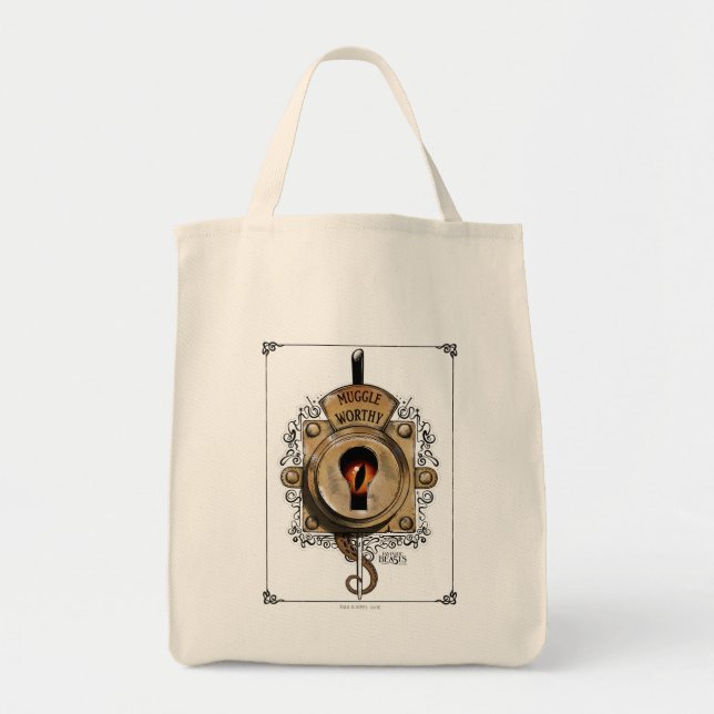 MUGGLE WORTHY™ Lock Tote Bag (Front)
