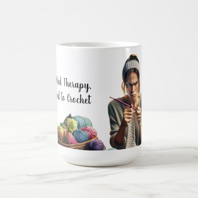 Mugg's funny mug about viruses "I Don't Need Thera (Center)