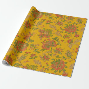 mughal art motifs and borders textile digital ethn wrapping paper